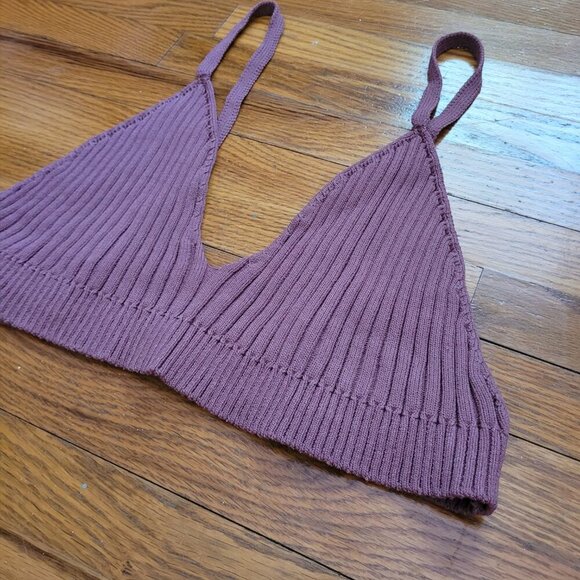 ZARA | Knit Bralette Top | Sz. XL - Picture 6 of 9